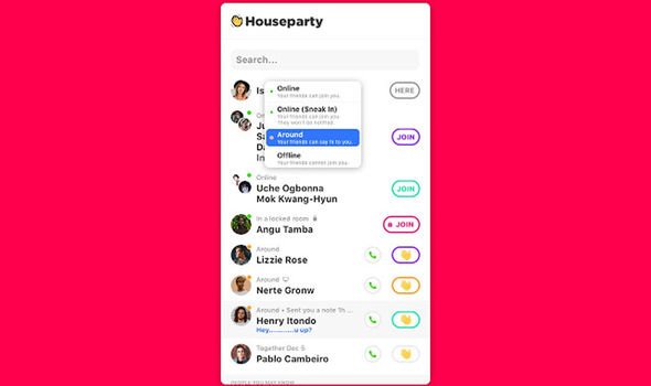 How to logout of house party app on macbook